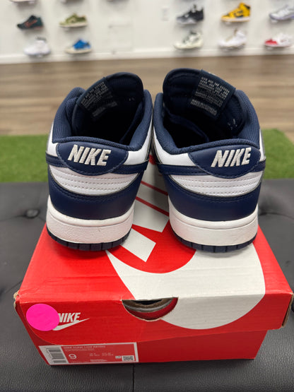 Nike Dunk Low White Midnight Navy - Mens (U9)