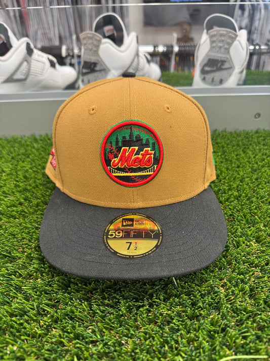 New York Mets wheat/black shea stadium red UV Public Enemy Inspired 7 1/2