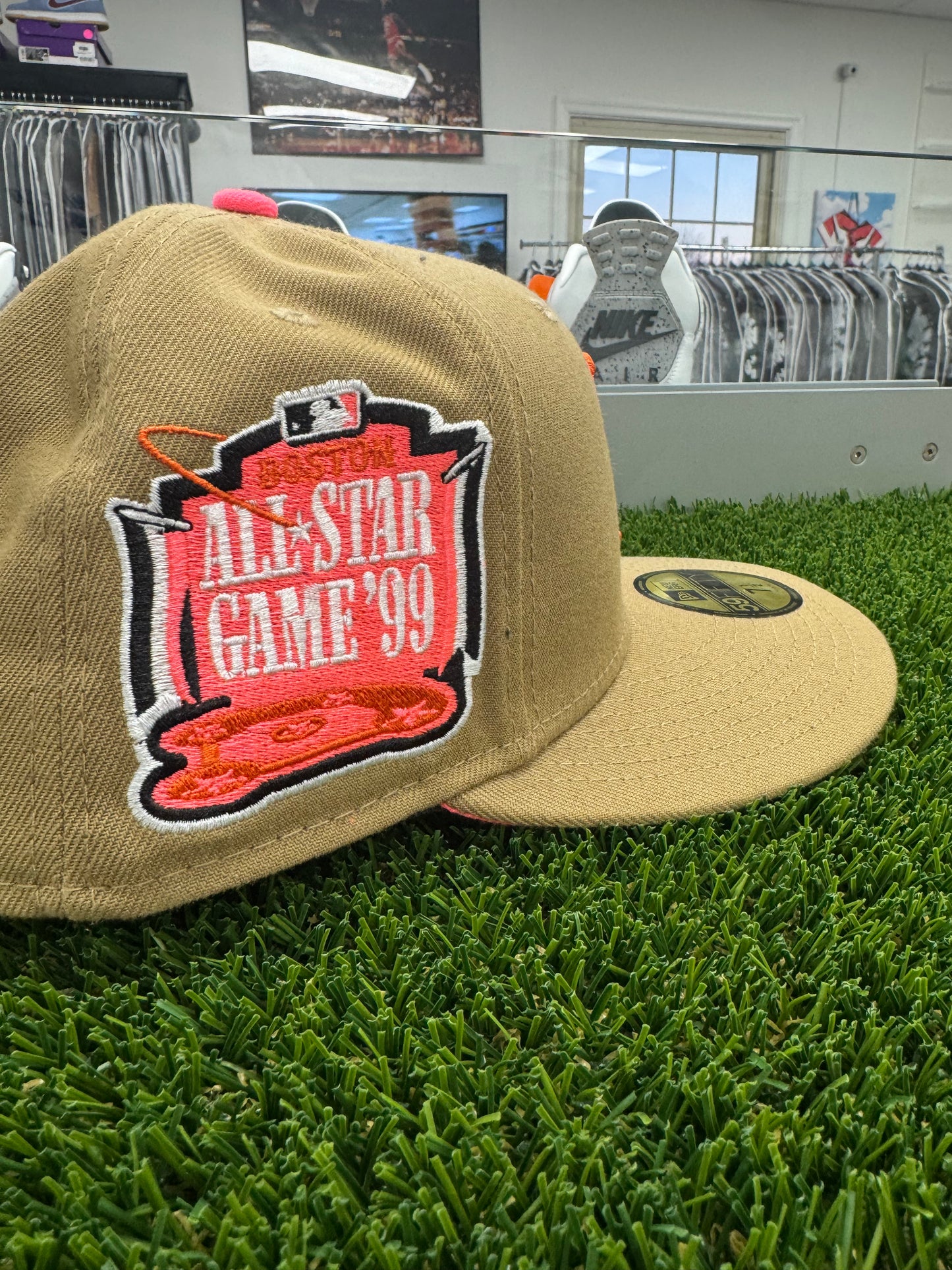 Boston Red Sox New Era Fitted Cap Dunkin Donuts 7 1/2