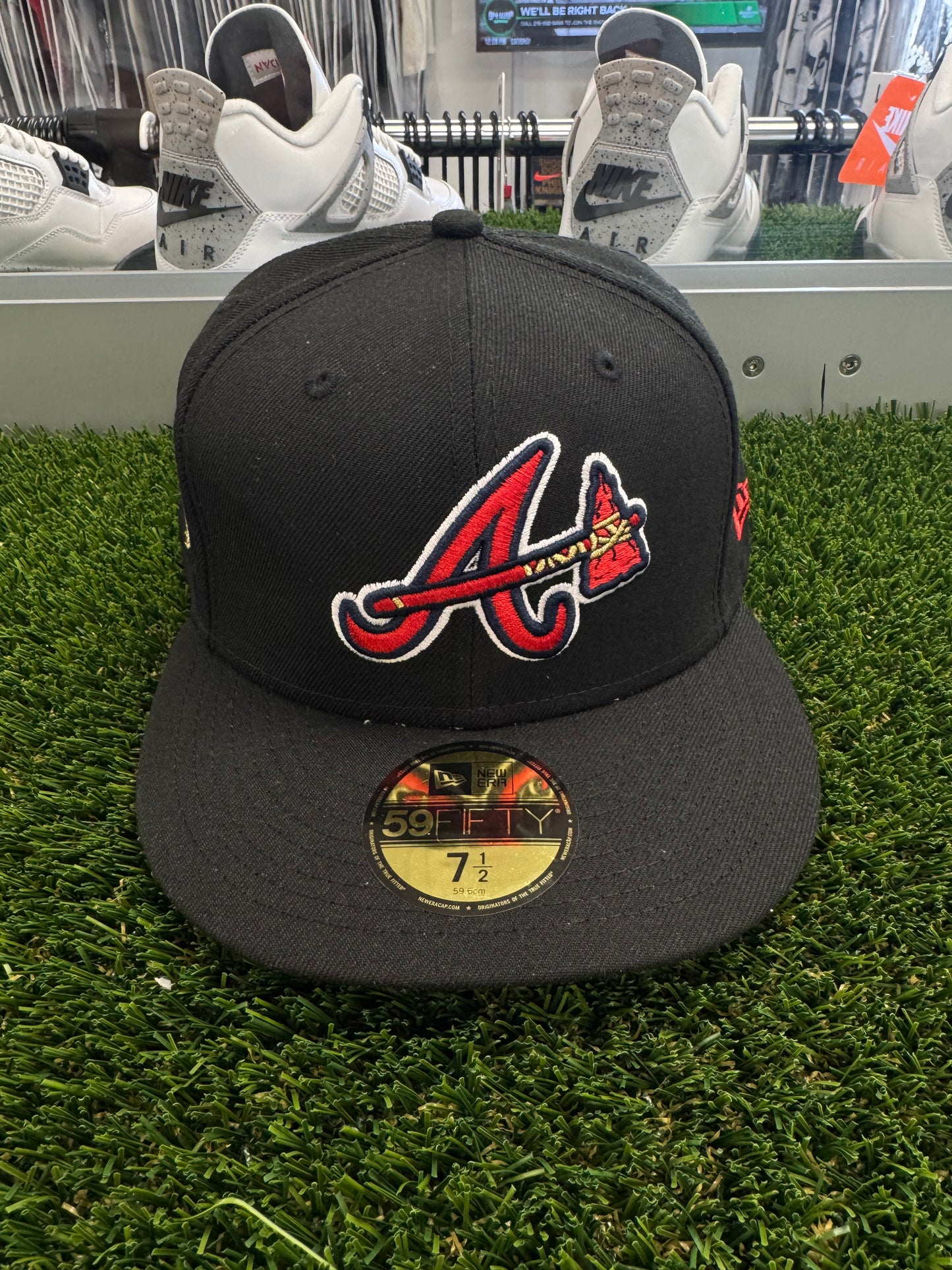 Atlanta Braves 40th Anniversary Patch Fitted - Size 7 1/2