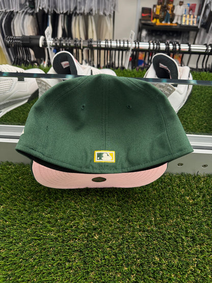 New Era Oakland Athletics 59FIFTY Fitted Hat Cap 50th Season Side Patch - Size 7 1/2 (U)