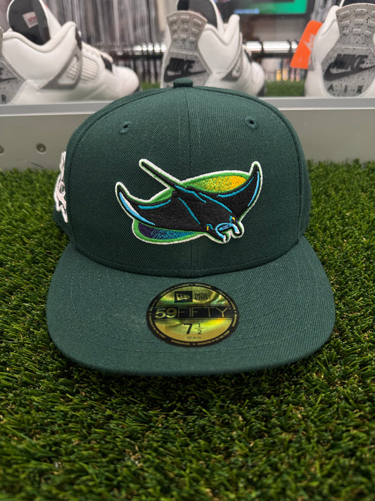 Pink UV New Era Exclusive Tampa Bay Rays 10th Anniversary Fitted Club Hat - Size 7 1/2 (U)