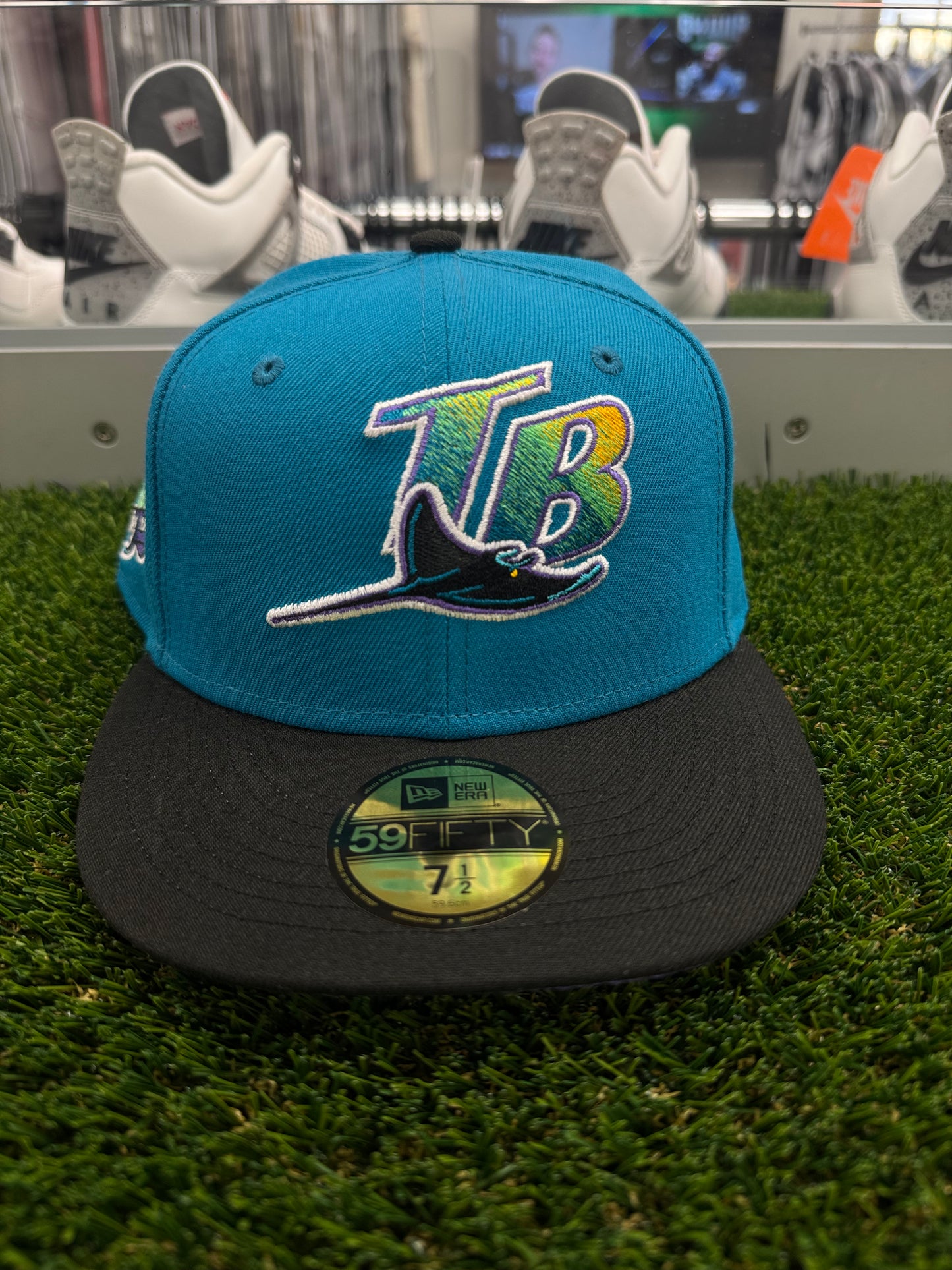 Tampa Bay Rays Fitted 1998 Season Patch - Size 7 1/2