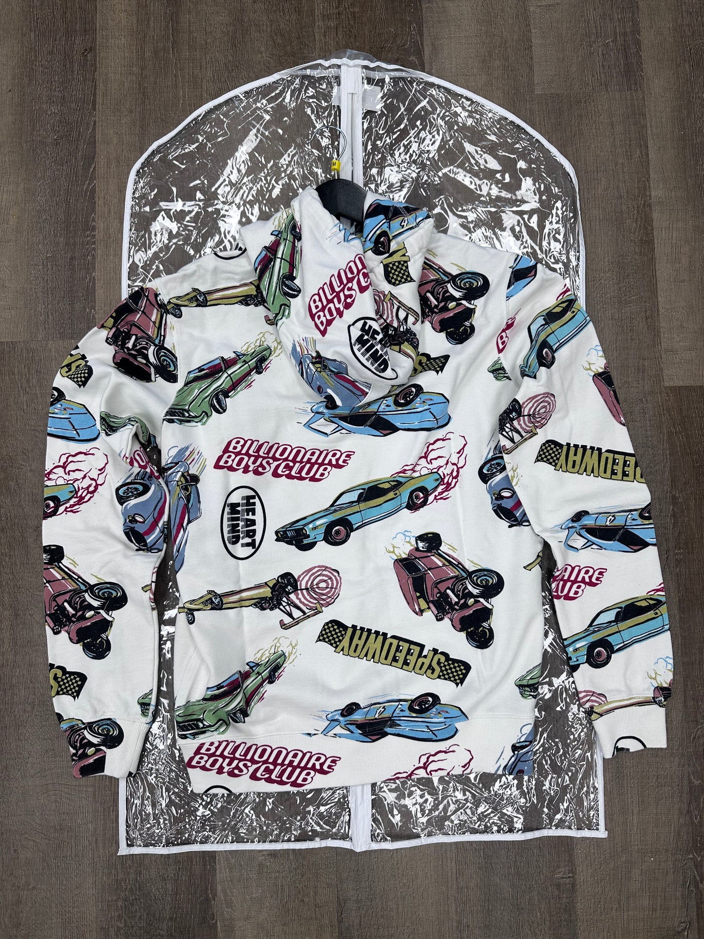 Billionaire Boys Club Speedways Hoodie White - Size Medium