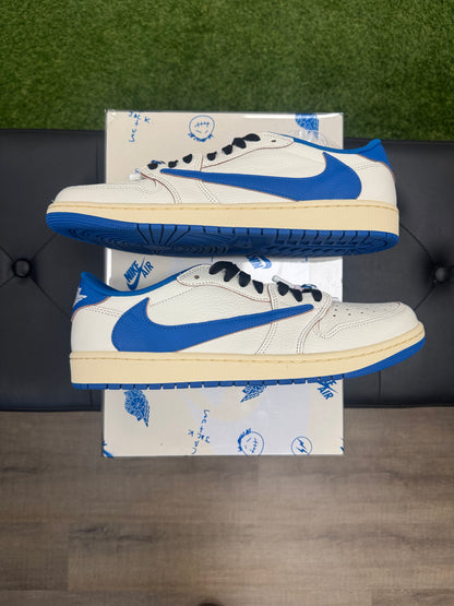Jordan 1 Retro Low OG SP Fragment x Travis Scott Sail Military Blue - Size 12 (2)