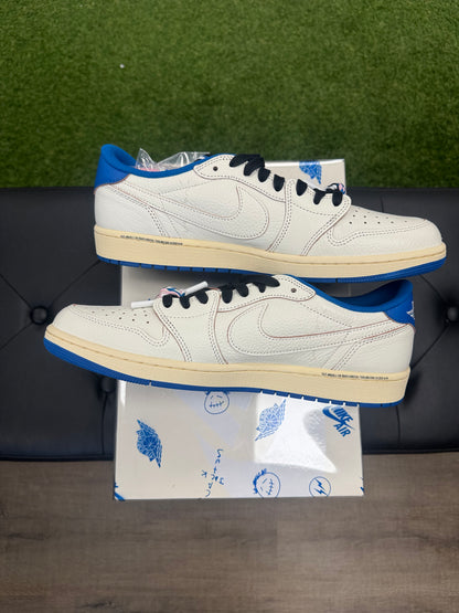 Jordan 1 Retro Low OG SP Fragment x Travis Scott Sail Military Blue - Size 12 (2)