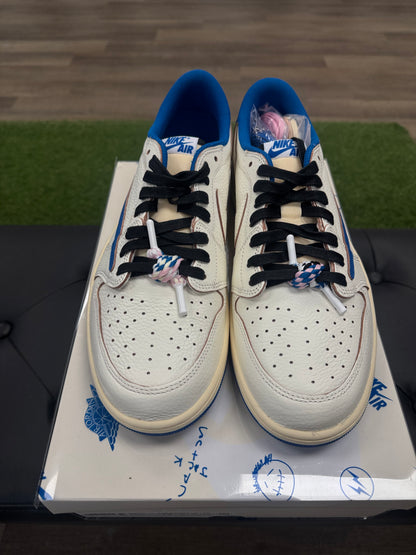 Jordan 1 Retro Low OG SP Fragment x Travis Scott Sail Military Blue - Size 12 (2)