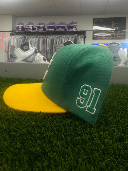 Eric Emanuel Hat Green/Yellow Snapback