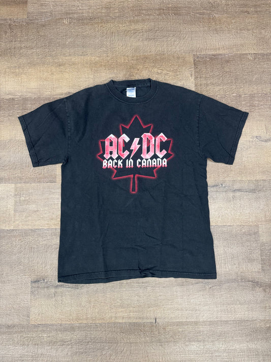 Vintage ACDC Back In Canada Tee - Size Medium (U)
