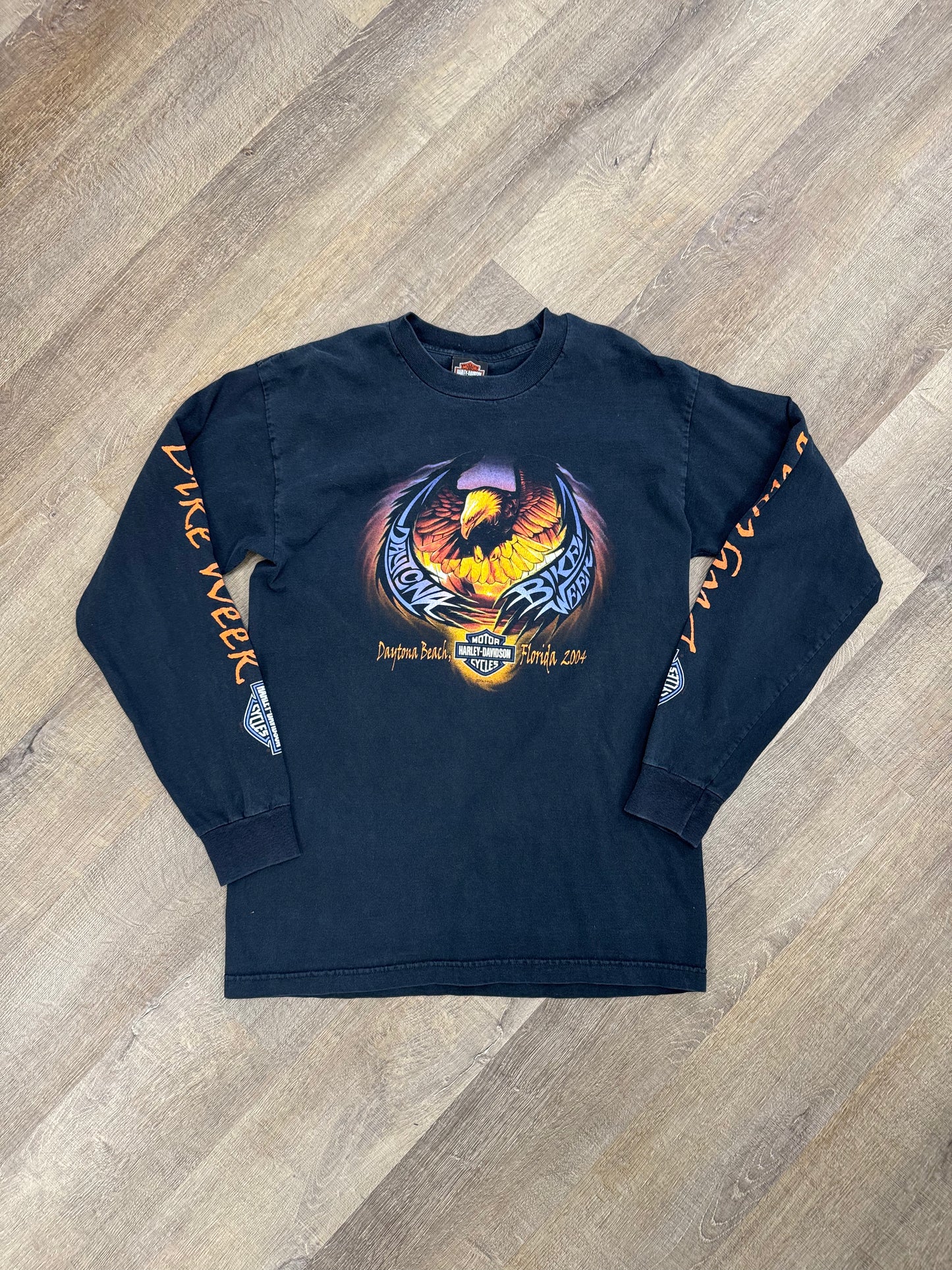 Vintage Harley Davidson Daytona Bike Week Long Sleeve T-Shirt - Size Large (U)