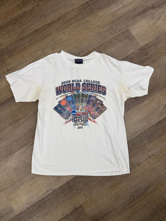 Vintage NCAA World Series '06 T Shirt - Size Large