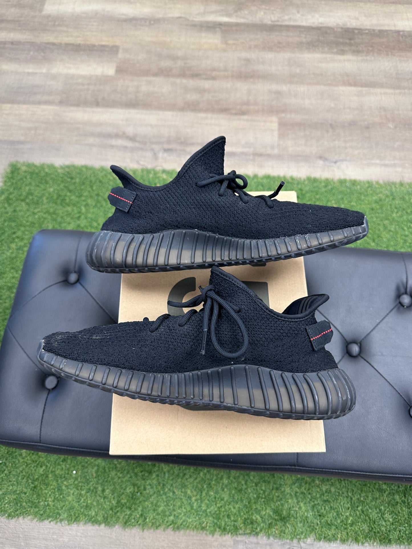 adidas Yeezy Boost 350 V2 Black Red - Size 12 (U)
