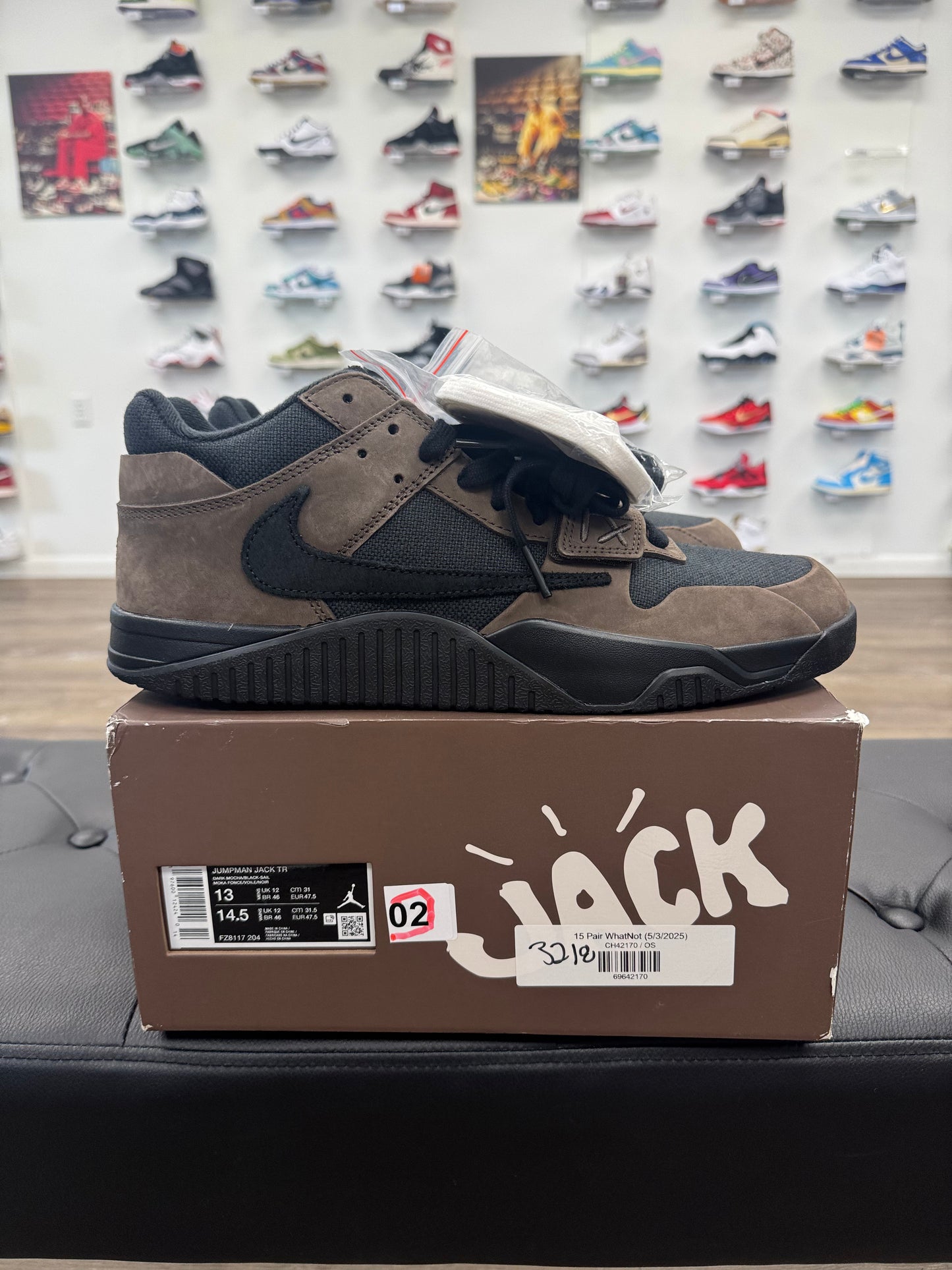 Jordan Jumpman Jack TR Travis Scott Dark Mocha - Size 13