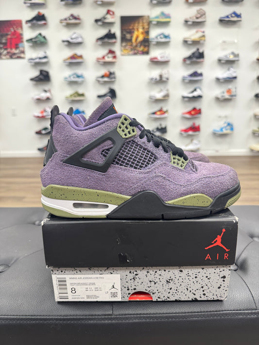 Jordan 4 Retro Canyon Purple - Size 6.5 (8W) (U)