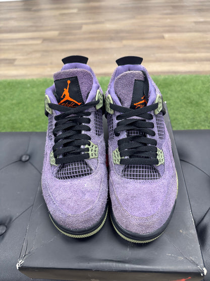 Jordan 4 Retro Canyon Purple - Size 6.5 (8W) (U)