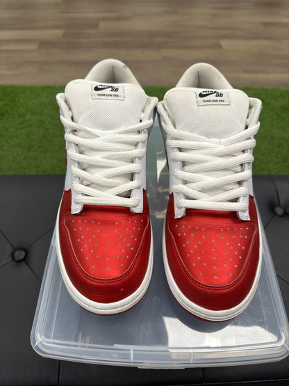 Nike SB Dunk Low Supreme Jewel Swoosh Red - Size 12 (U)