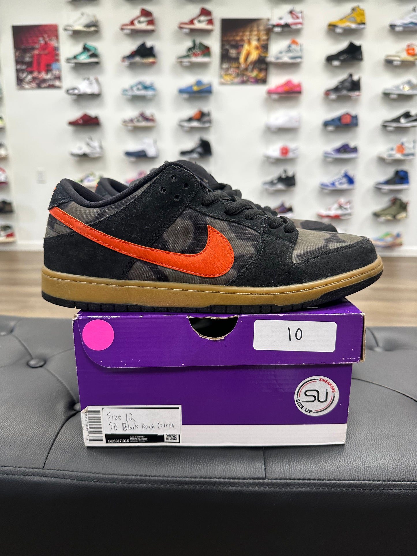 Nike SB Dunk Low Black Rough Green Brian Anderson - Mens (U12)