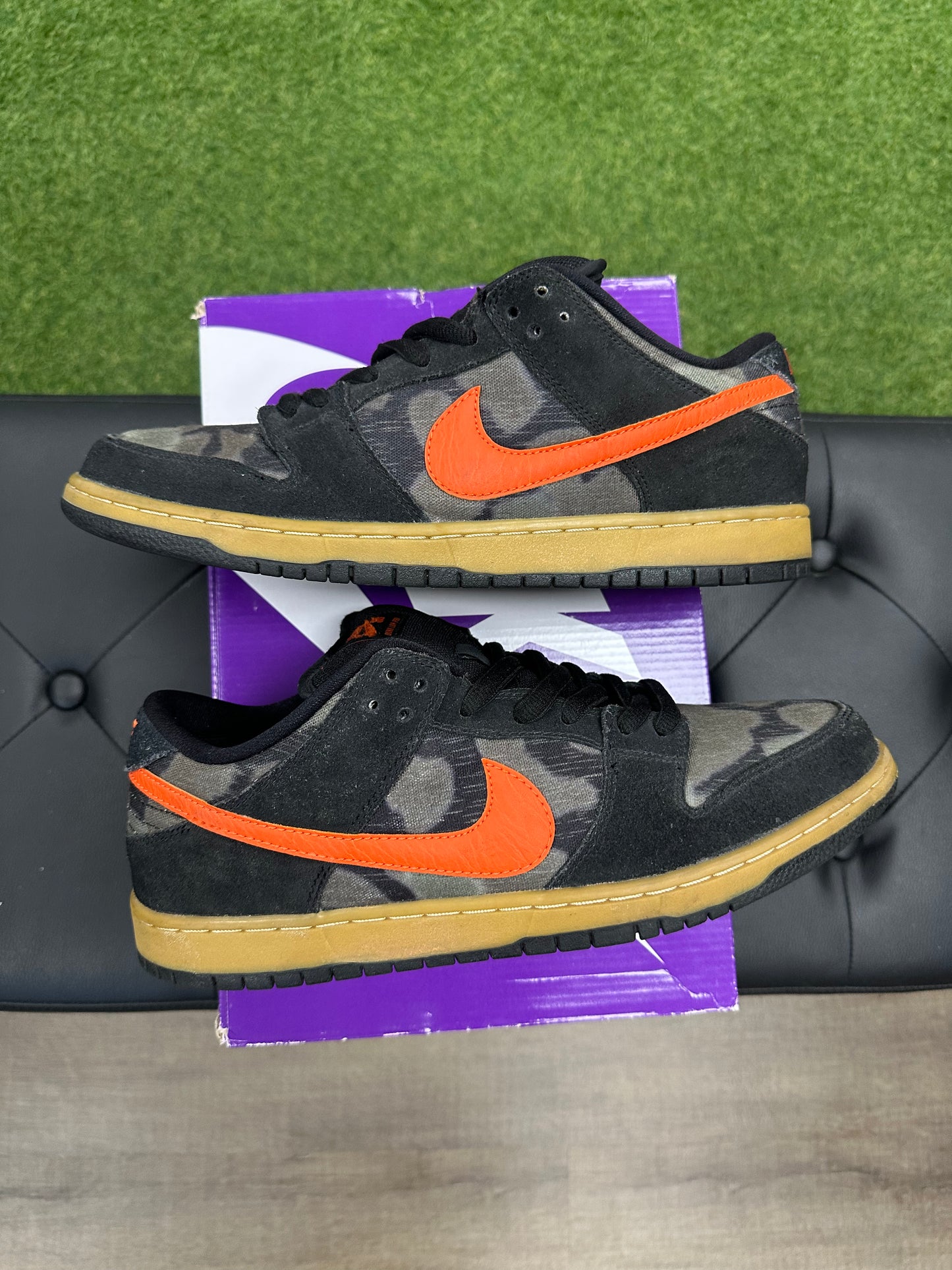 Nike SB Dunk Low Black Rough Green Brian Anderson - Mens (U12)