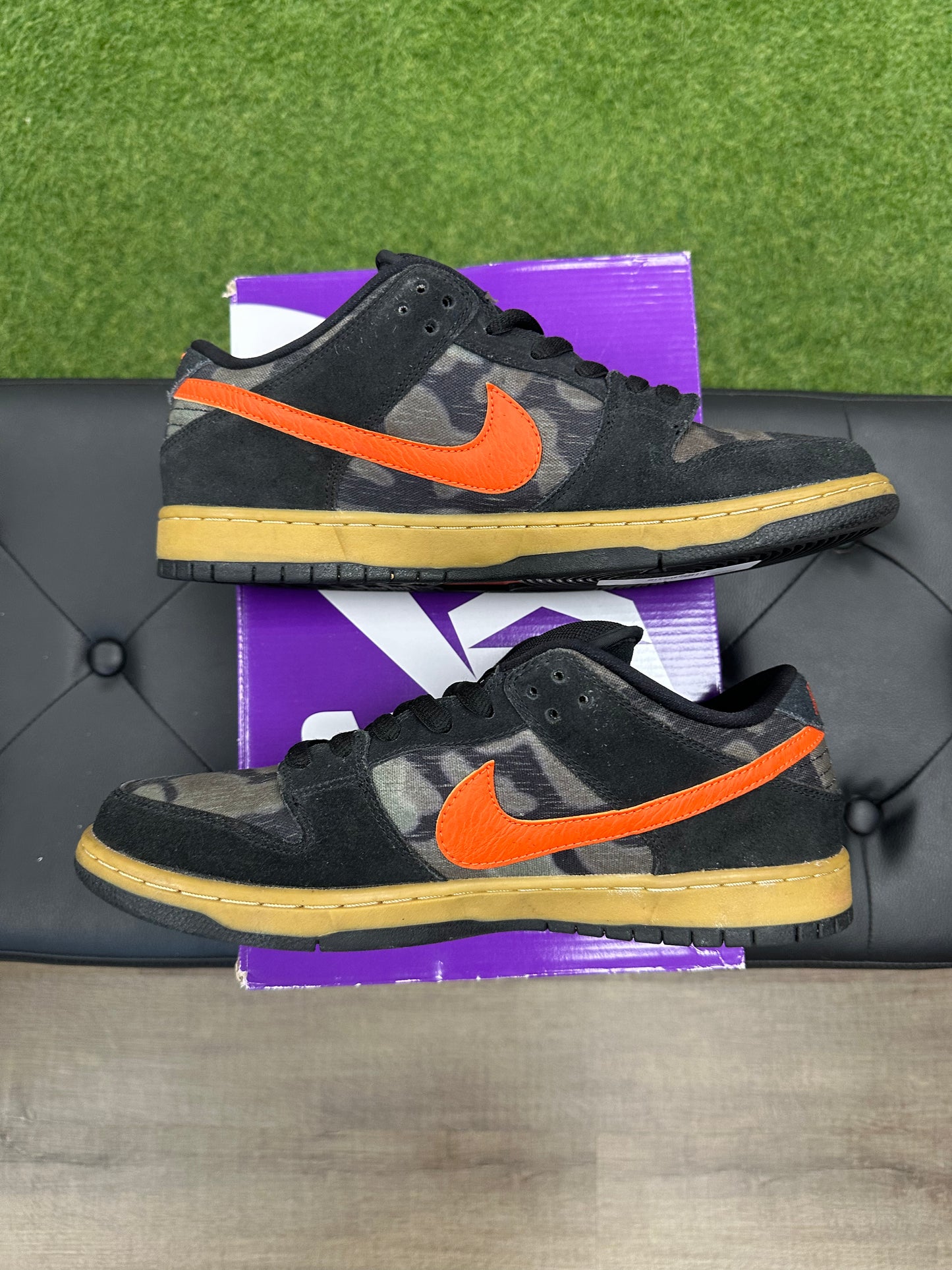 Nike SB Dunk Low Black Rough Green Brian Anderson - Mens (U12)