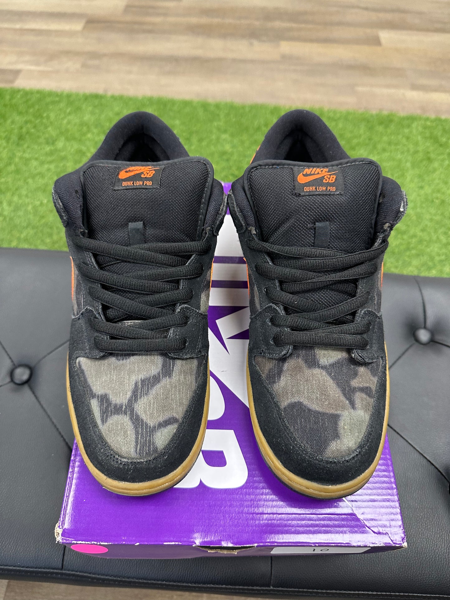 Nike SB Dunk Low Black Rough Green Brian Anderson - Mens (U12)