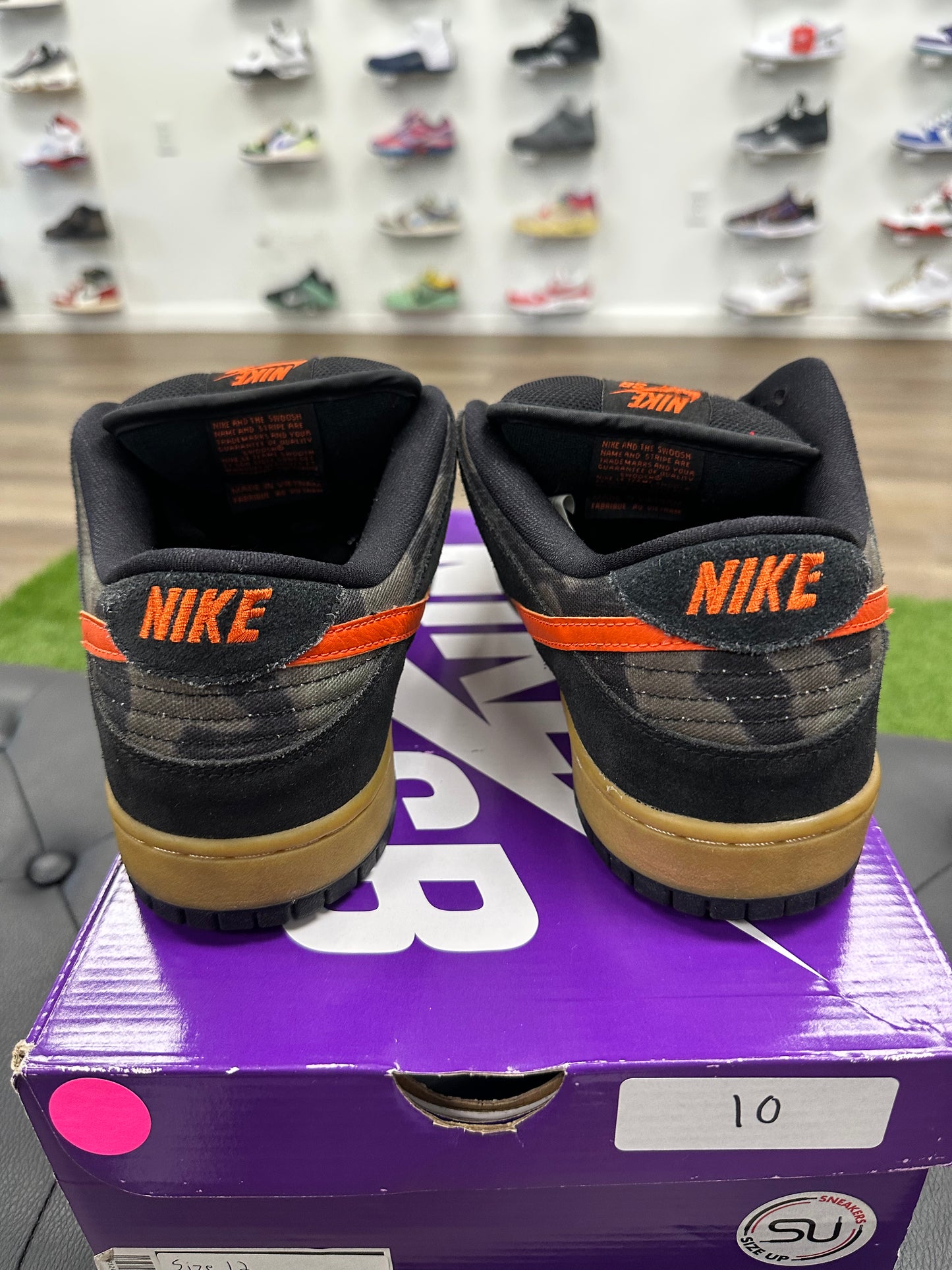 Nike SB Dunk Low Black Rough Green Brian Anderson - Mens (U12)