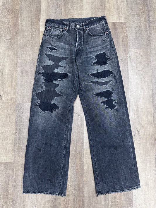 Hidden NY Thrashed Baggy Denim Jeans - Size 32 (U)
