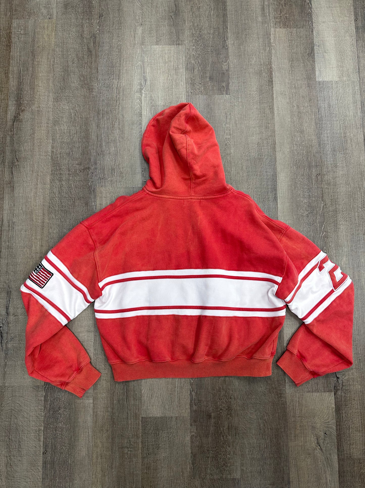 Vale Valley Sports Red Zip Up Hoodie - Size XL (U)
