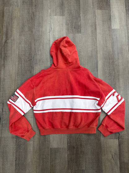 Vale Valley Sports Red Zip Up Hoodie - Size XL (U)