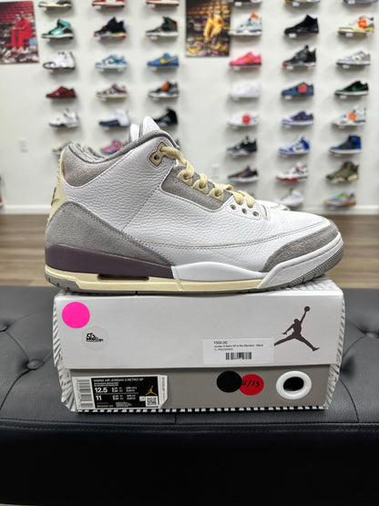 Jordan 3 Retro SP A Ma Maniére White - Size 11 (U)