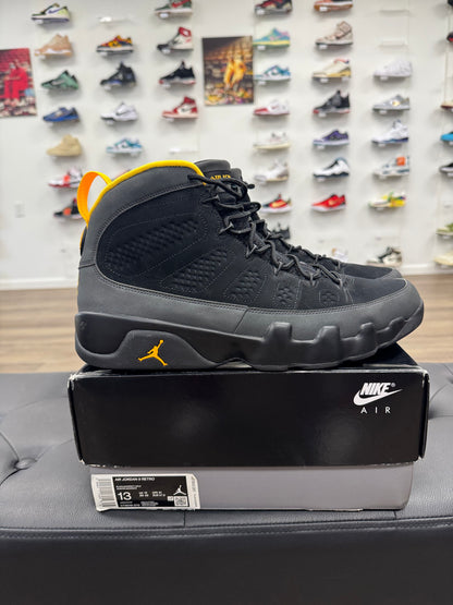 Jordan 9 Retro Dark Charcoal University Gold - Size 13 (U)