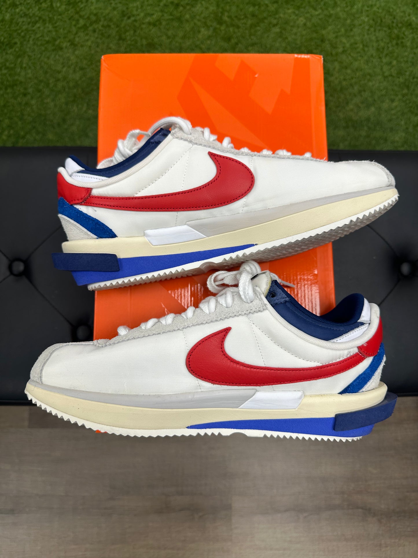 Nike Zoom Cortez SP sacai White University Red Blue - Size 11 (U)