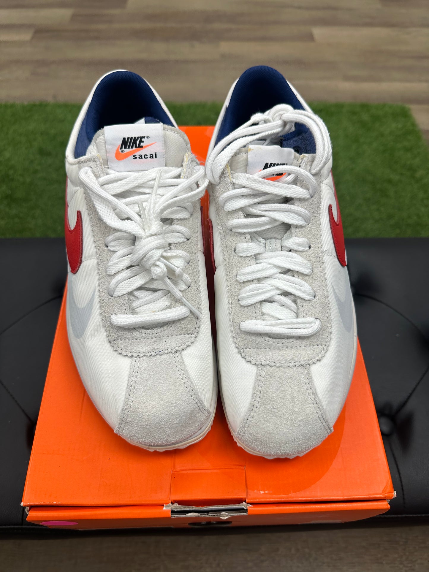 Nike Zoom Cortez SP sacai White University Red Blue - Size 11 (U)