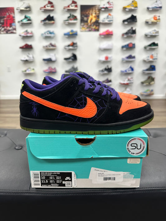Nike SB Dunk Low Night of Mischief Halloween - Size 10 (U)