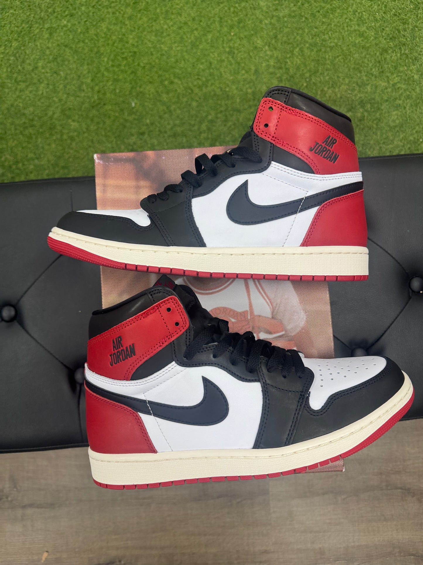 Jordan 1 Retro High OG Black Toe Reimagined - Size 10.5 (U)