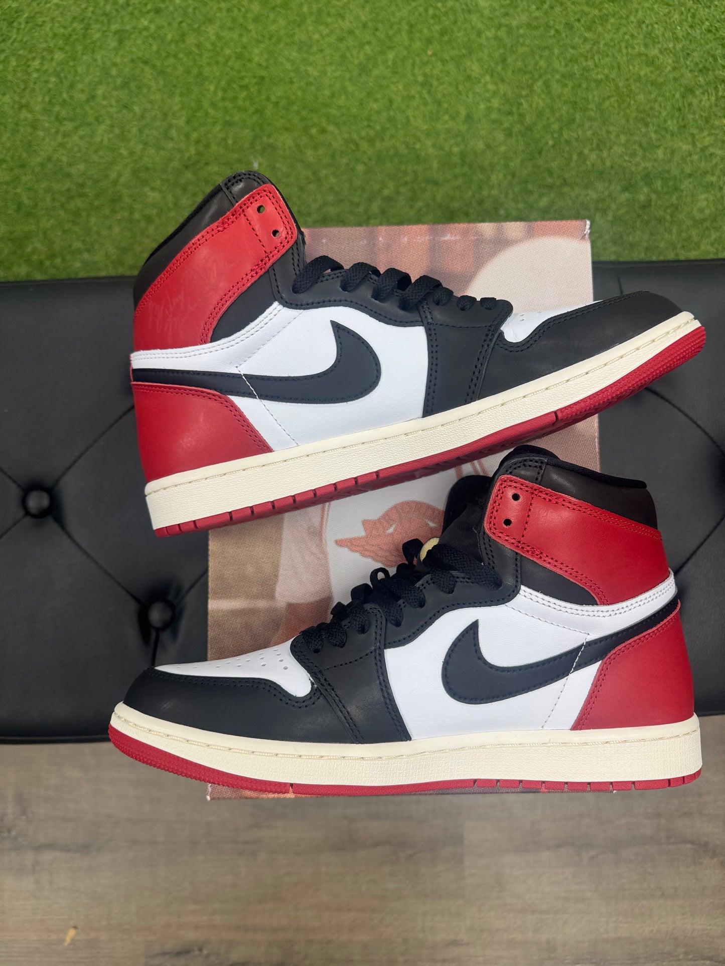 Jordan 1 Retro High OG Black Toe Reimagined - Size 10.5 (U)
