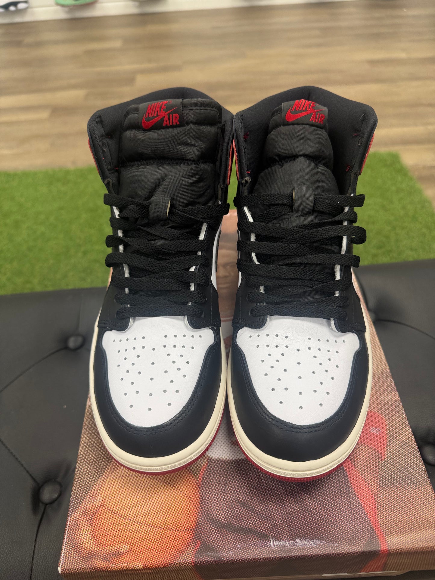Jordan 1 Retro High OG Black Toe Reimagined - Size 10.5 (U)