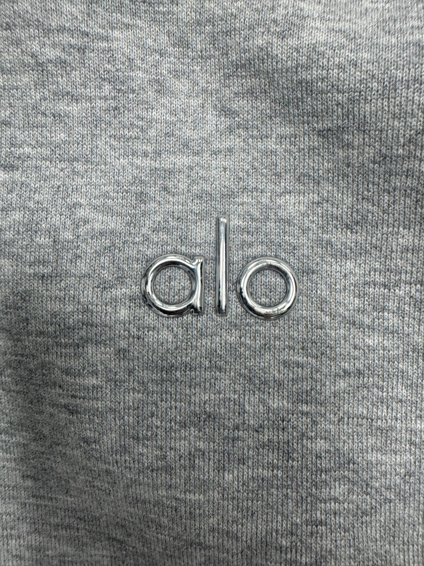 ALO Accolade 1/4 Zip Pullover Sweatshirt Grey (Women's) - Size Medium