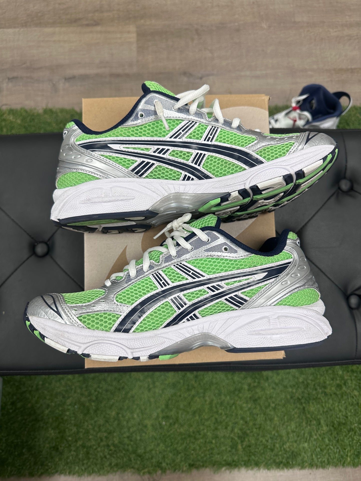 ASICS Gel-Kayano 14 Bright Lime Midnight - Size 9M (U)