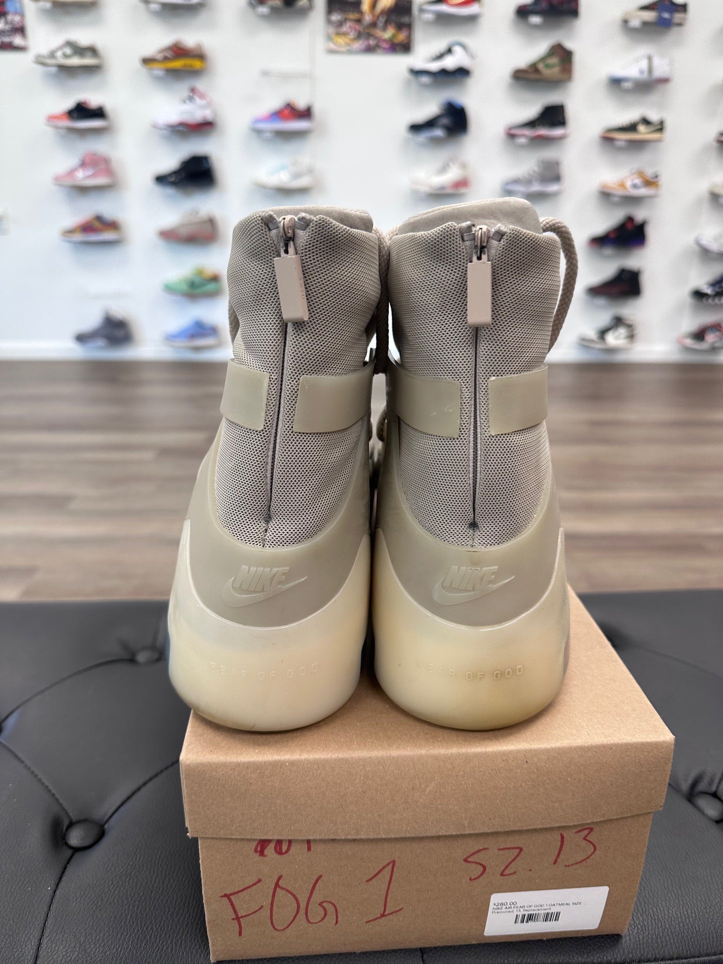 Nike Air Fear of God 1 Oatmeal - Size 13 (U)