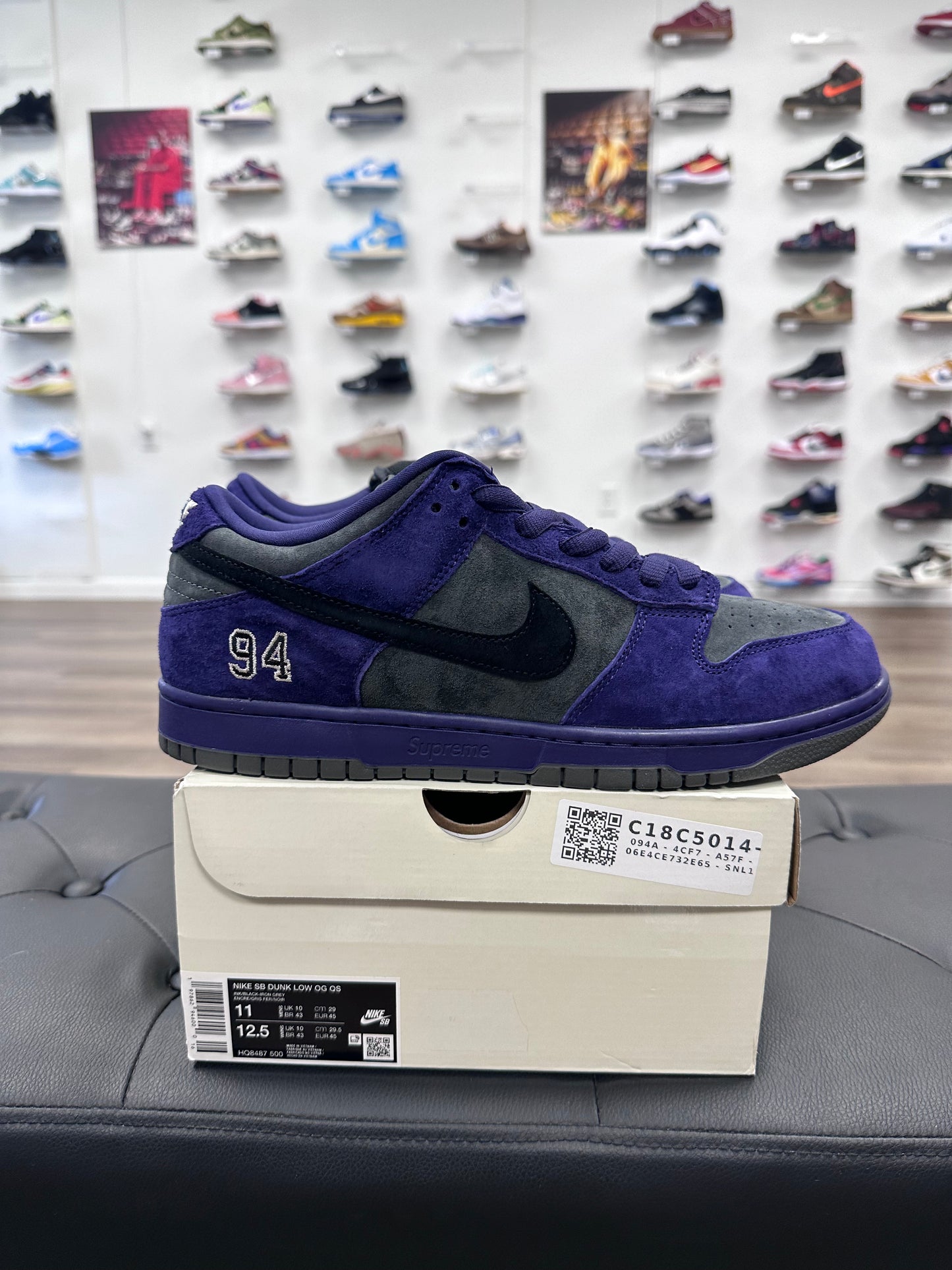 Nike SB Dunk Low Supreme 94 Ink - Size 11