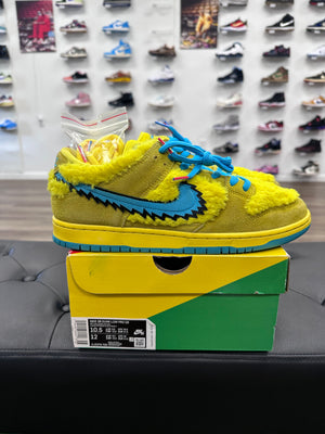 Nike SB Dunk Low Grateful Dead Bears Opti Yellow - Size 10.5 (U)