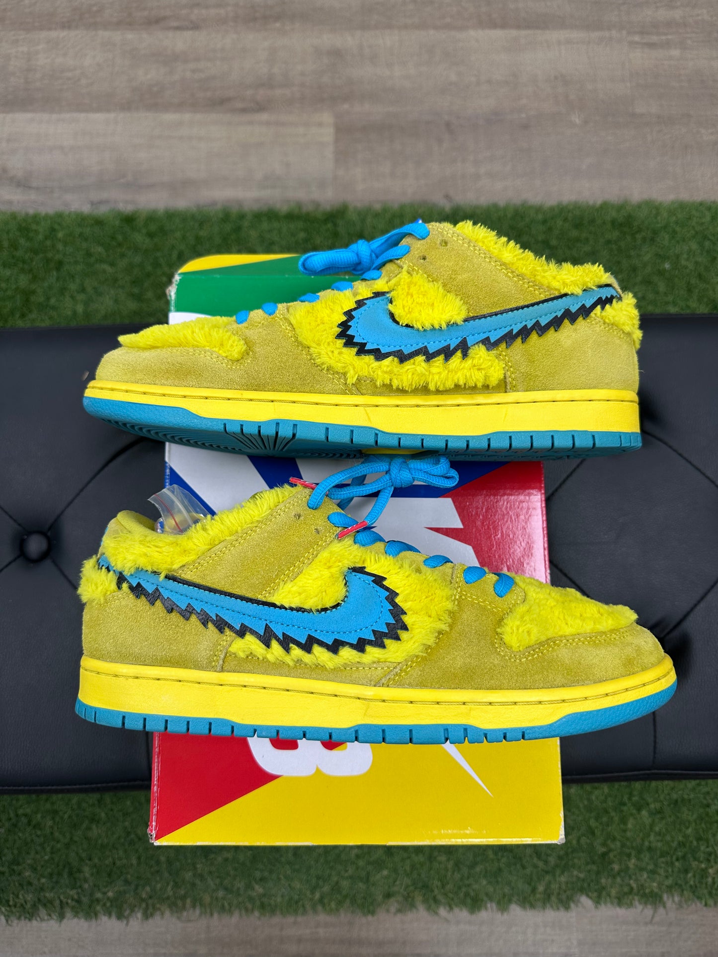 Nike SB Dunk Low Grateful Dead Bears Opti Yellow - Size 10.5 (U)