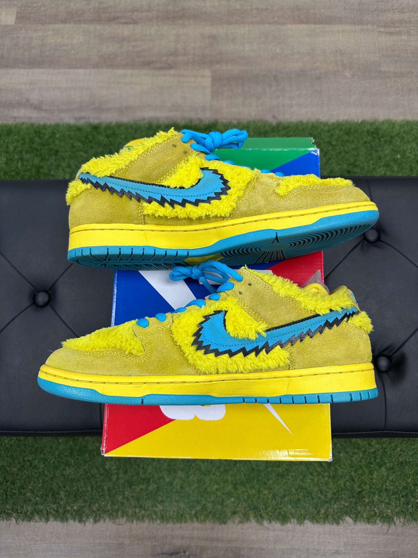 Nike SB Dunk Low Grateful Dead Bears Opti Yellow - Size 10.5 (U)