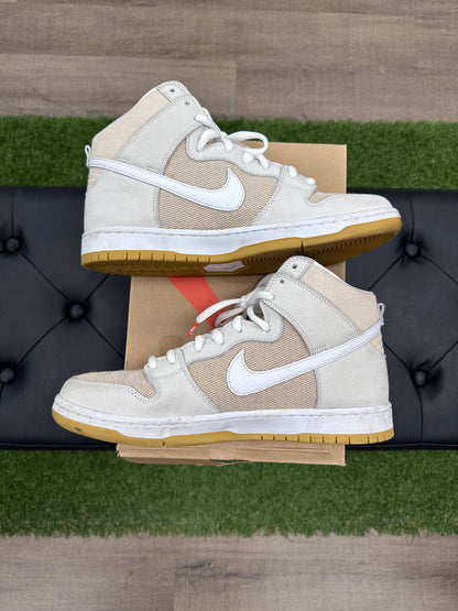 Nike SB Dunk High Pro ISO Orange Label Unbleached Natural - Size 12 (U)