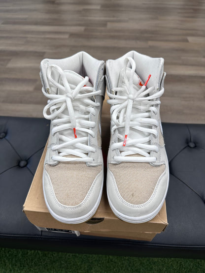 Nike SB Dunk High Pro ISO Orange Label Unbleached Natural - Size 12 (U)