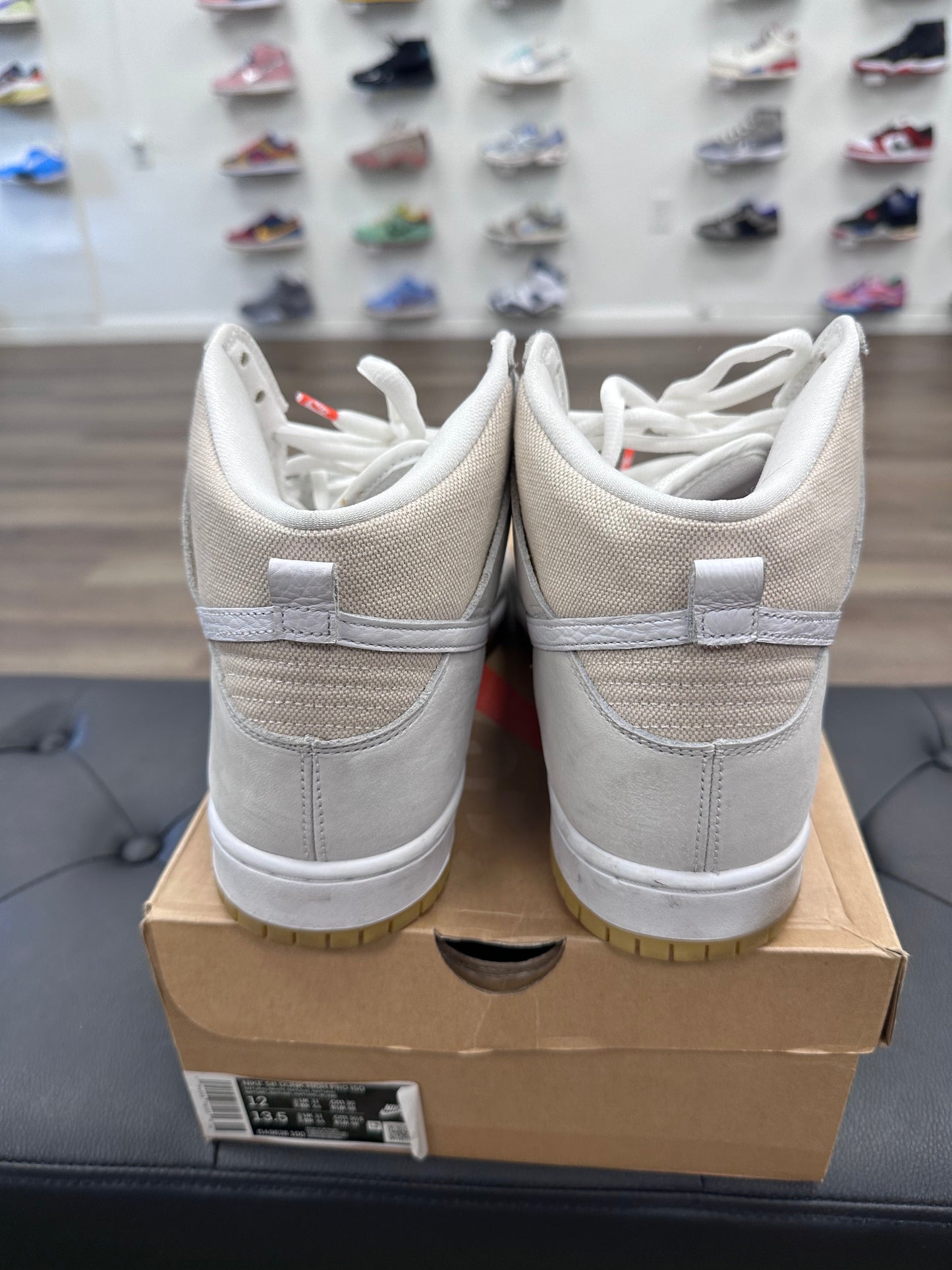 Nike SB Dunk High Pro ISO Orange Label Unbleached Natural - Size 12 (U)