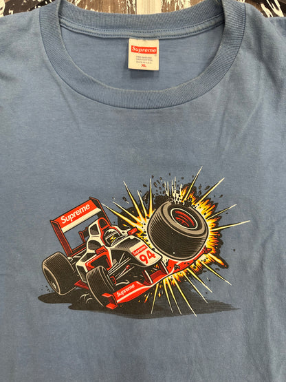 Supreme Crash Tee (FW21) Dusty Light Royal - Size XL (U)