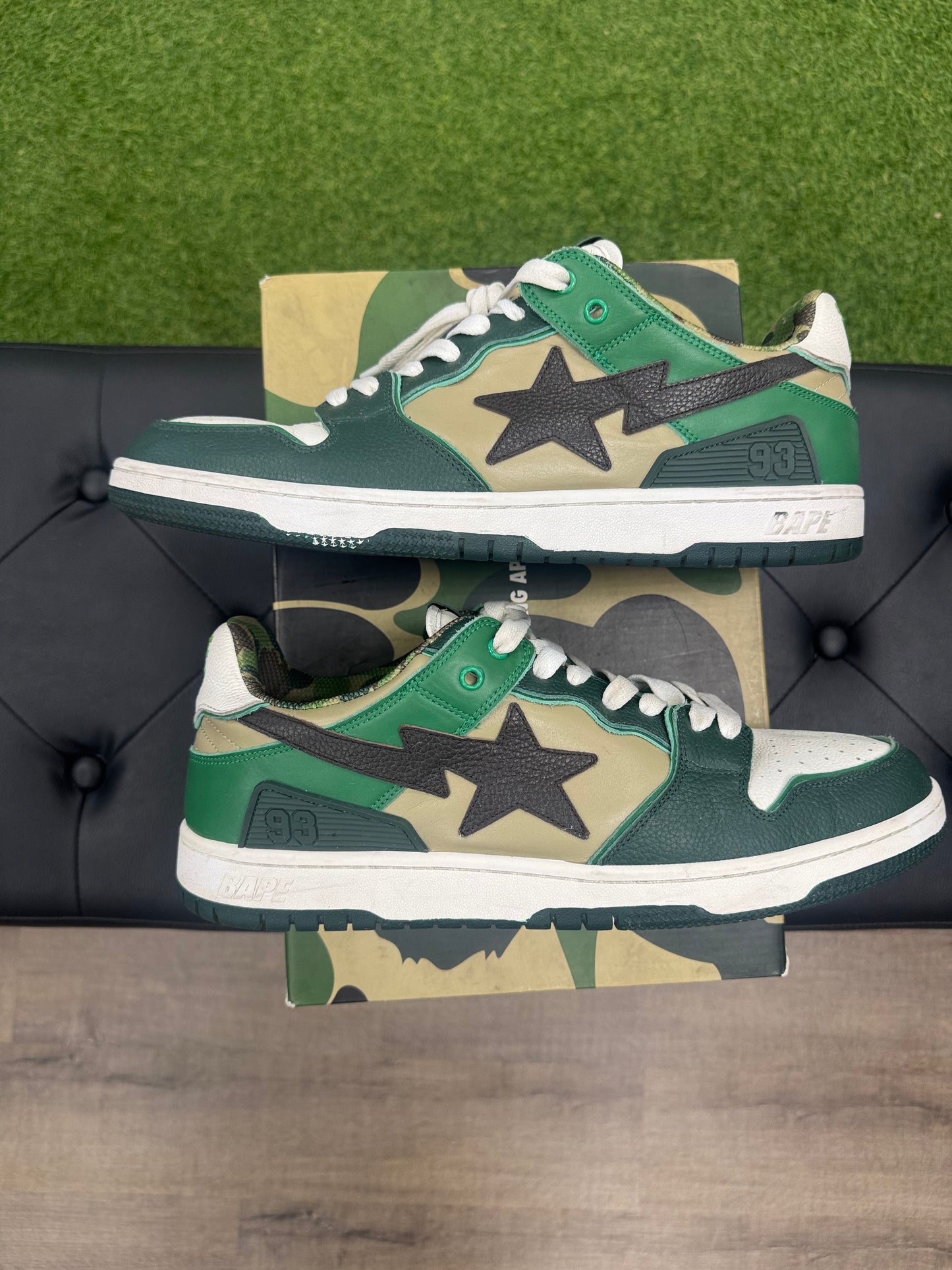 A Bathing Ape BAPE SK8 Sta ABC Camo Greem (2022) - Size 13 (U)