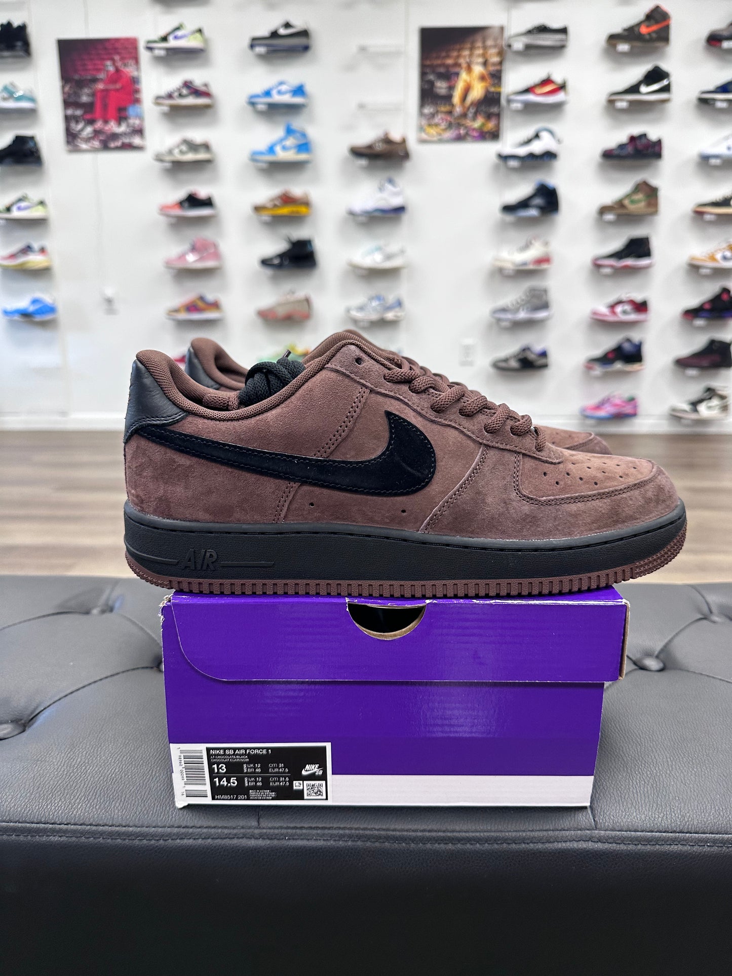 Nike SB Air Force 1 Low Light Chocolate Black - Size 13