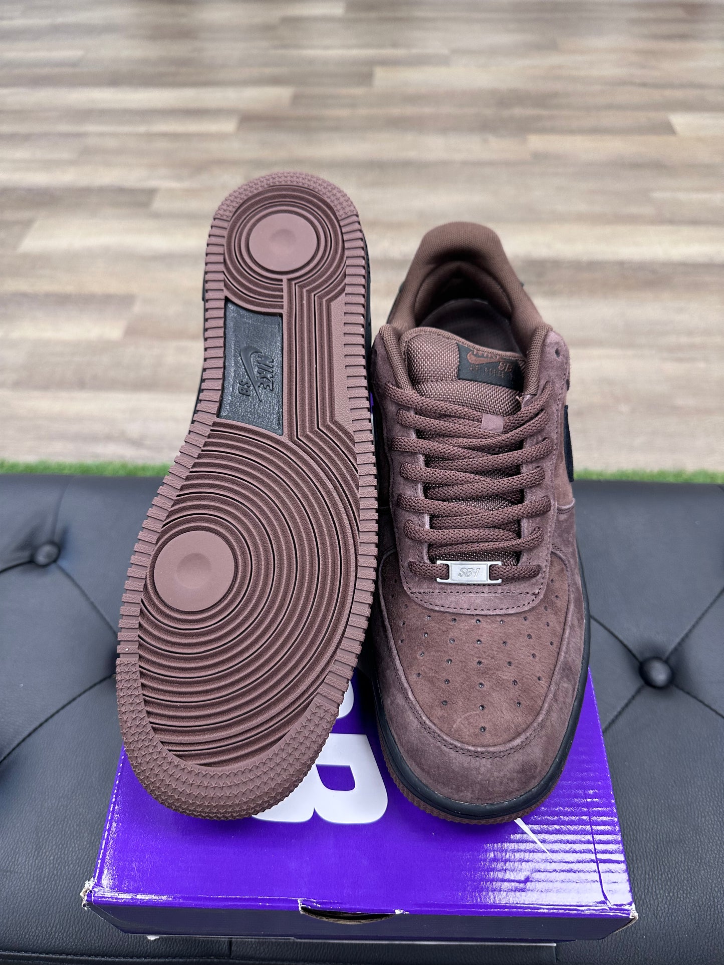 Nike SB Air Force 1 Low Light Chocolate Black - Size 13